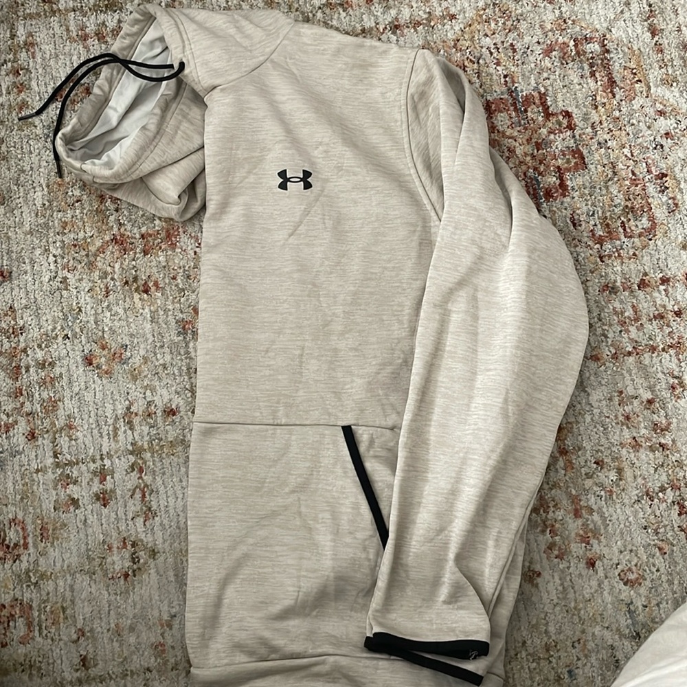 Beige Under Armour mens hoodie